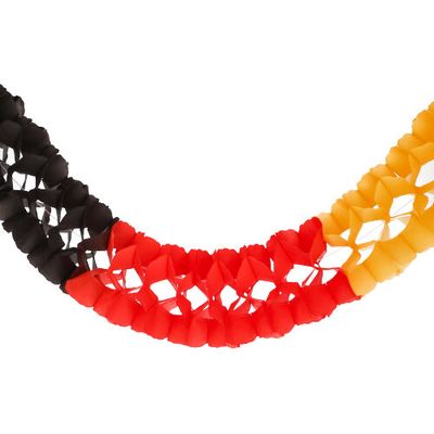 Großraumgirlande, Papier Ø 24 cm · 10 m "Deutschland" schwer entflammbar – Karton (5 St.)