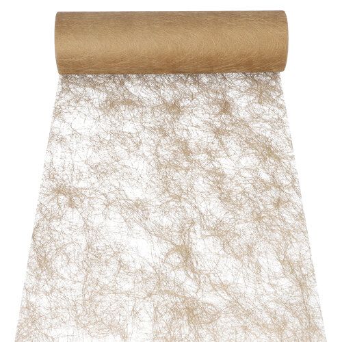 Dekoband &quot;Sizoflor&quot; 25 m x 30 cm gold – Rolle gesamt ca. 200 m (Karton)