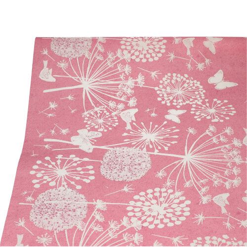 Tischdecke, Papier 3 m x 1,2 m fuchsia &quot;Meadow&quot; – Rolle gesamt ca. 36 m (Karton)