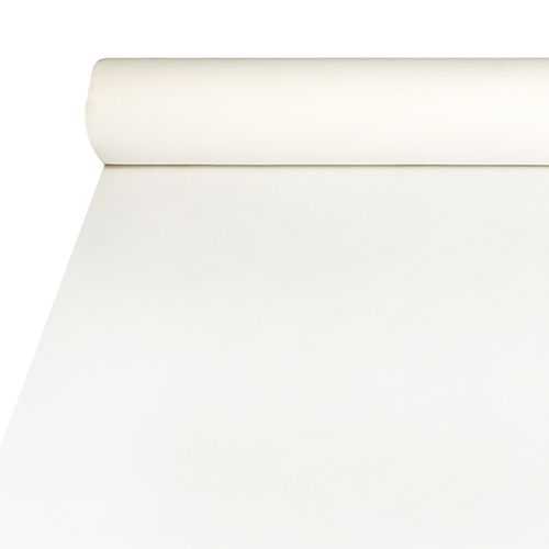 Tischdecke, stoffähnlich, Airlaid 20 m x 1,2 m weiss – Rolle gesamt ca. 20 m (Karton)