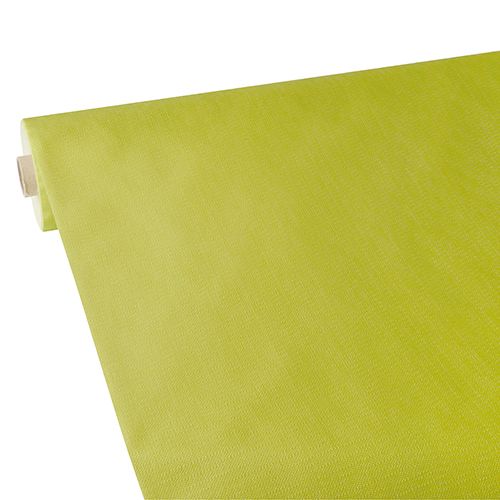 Tischdecke, stoffähnlich, Vlies &quot;soft selection plus&quot; 25 m x 1,18 m limonengrün – Rolle gesamt ca. 50 m (Karton)