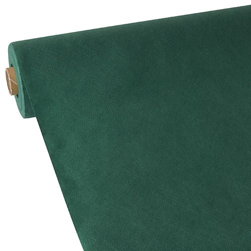 Tischdecke, stoffähnlich, Vlies &quot;soft selection&quot; 40 m x 0,9 m dunkelgrün – Rolle gesamt ca. 80 m (Karton)