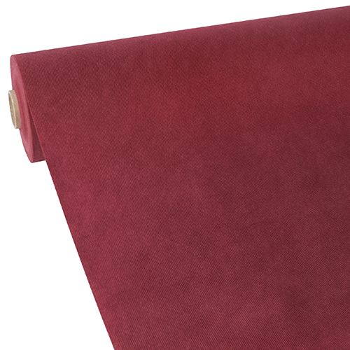 Tischdecke, stoffähnlich, Vlies &quot;soft selection&quot; 40 m x 0,9 m bordeaux – Rolle gesamt ca. 80 m (Karton)