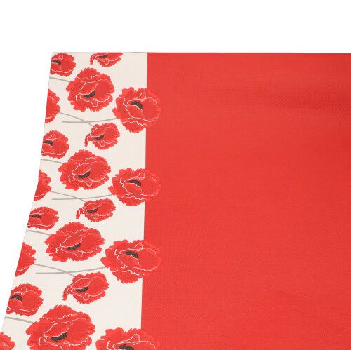 Tischdecke, Papier 3 m x 1,2 m "Poppy" – Rolle gesamt ca. 36 m (Karton) Tischdecke, Papier 3 m x 1,2 m "Poppy" – Rolle gesamt ca. 36 m (Karton)