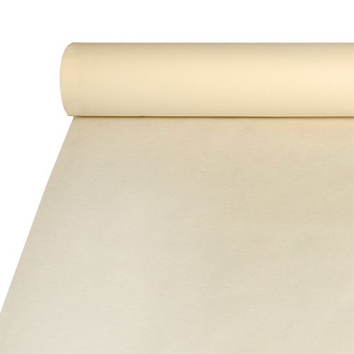 Tischdecke, stoffähnlich, Airlaid 20 m x 1,2 m creme – Rolle gesamt ca. 40 m (Karton)