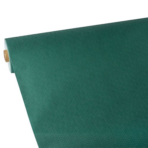 Tischdecke, stoffähnlich, Vlies &quot;soft selection plus&quot; 25 m x 1,18 m dunkelgrün – Rolle gesamt ca. 50 m (Karton)