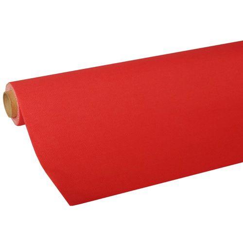 Tischdecke, Tissue &quot;ROYAL Collection&quot; 5 m x 1,18 m rot – Rolle gesamt ca. 50 m (Karton)