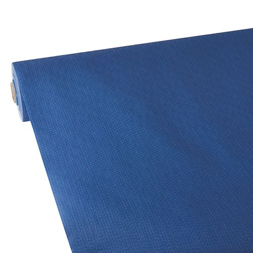 Tischdecke, stoffähnlich, Vlies &quot;soft selection plus&quot; 25 m x 1,18 m dunkelblau – Rolle gesamt ca. 50 m (Karton)