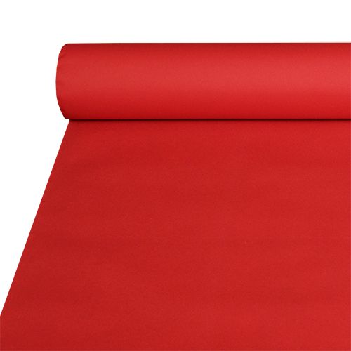 Tischdecke, stoffähnlich, Airlaid 20 m x 1,2 m rot – Rolle gesamt ca. 40 m (Karton)