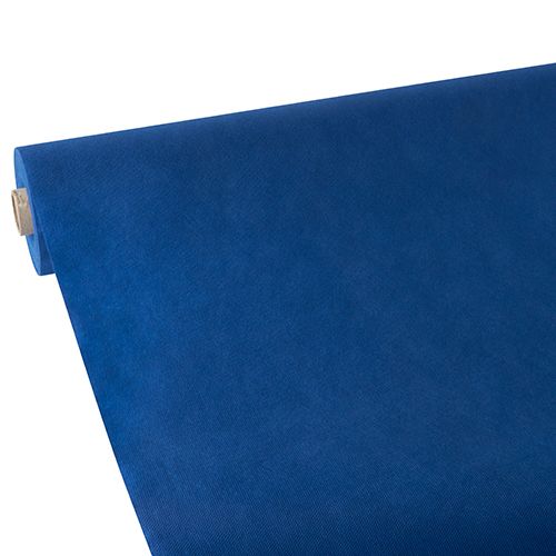 Tischdecke, stoffähnlich, Vlies &quot;soft selection&quot; 25 m x 1,18 m dunkelblau – Rolle gesamt ca. 100 m (Karton)