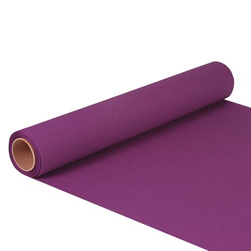 Tischläufer, Tissue &quot;ROYAL Collection&quot; 5 m x 40 cm lila – Rolle gesamt ca. 30 m (Karton)