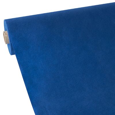 Tischdecke, stoffähnlich, Vlies &quot;soft selection&quot; 40 m x 1,18 m dunkelblau – Rolle gesamt ca. 120 m (Karton)
