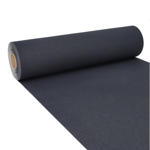 Tischläufer, Tissue &quot;ROYAL Collection&quot; 24 m x 40 cm schwarz – Rolle gesamt ca. 96 m (Karton)