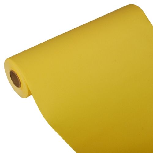 Tischläufer, Tissue &quot;ROYAL Collection&quot; 24 m x 40 cm gelb – Rolle gesamt ca. 96 m (Karton)