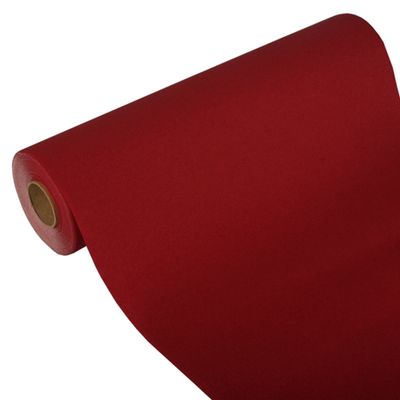Tischläufer, Tissue &quot;ROYAL Collection&quot; 24 m x 40 cm bordeaux – Rolle gesamt ca. 96 m (Karton)
