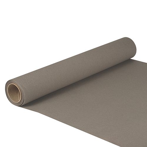 Tischläufer, Tissue &quot;ROYAL Collection&quot; 5 m x 40 cm grau – Rolle gesamt ca. 30 m (Karton)