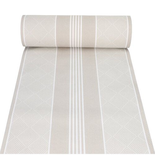 Tischläufer, stoffähnlich, PV-Tissue Mix &quot;ROYAL Collection&quot; 24 m x 40 cm champagner &quot;Elegance&quot; – Rolle gesamt ca. 96 m (Karton)