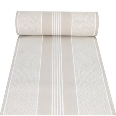 Tischläufer, stoffähnlich, PV-Tissue Mix &quot;ROYAL Collection&quot; 24 m x 40 cm champagner &quot;Elegance&quot; – Rolle gesamt ca. 96 m (Karton)