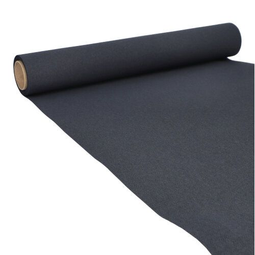 Tischläufer, Tissue &quot;ROYAL Collection&quot; 5 m x 40 cm schwarz – Rolle gesamt ca. 30 m (Karton)