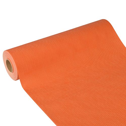 Tischläufer, stoffähnlich, Vlies &quot;soft selection plus&quot; 24 m x 40 cm nektarine – Rolle gesamt ca. 96 m (Karton)