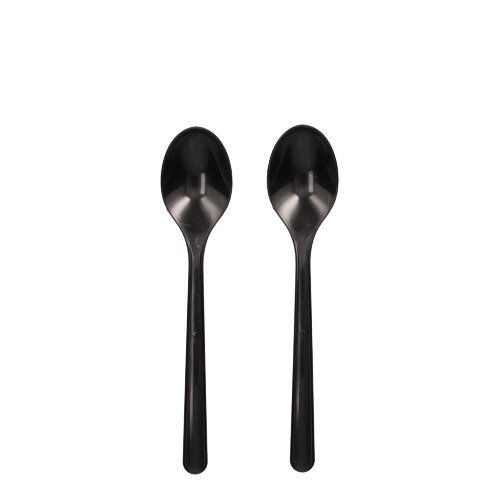 50 &quot;Circulware&quot; Mehrweg-Kaffeelöffel PP-MF 13 cm schwarz extra stabil – Karton (1000 St.)