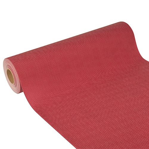 Tischläufer, stoffähnlich, Vlies &quot;soft selection plus&quot; 24 m x 40 cm bordeaux – Rolle gesamt ca. 96 m (Karton)