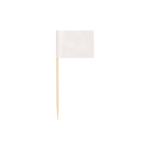 500 Deko-Picker 8 cm weiss – Karton (5000 St.)
