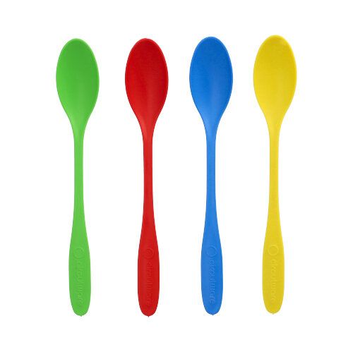 100 &quot;Circulware&quot; Mehrweg-Sorbetlöffel PP-MF 17,5 cm farbig sortiert extra stabil – Karton (1000 St.)