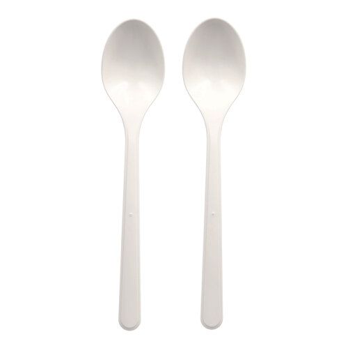 50 &quot;Circulware&quot; Mehrweg-Löffel PP-MF 18,5 cm weiss extra stabil – Karton (1000 St.)