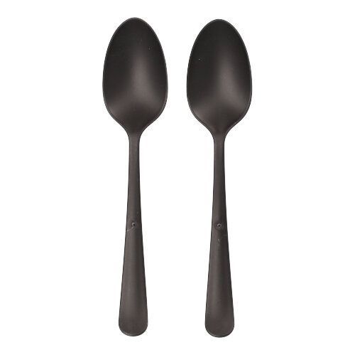 10 &quot;Circulware&quot; Mehrweg-Löffel PP-MF 19 cm schwarz &quot;Gaia&quot; extra stabil – Karton (200 St.)