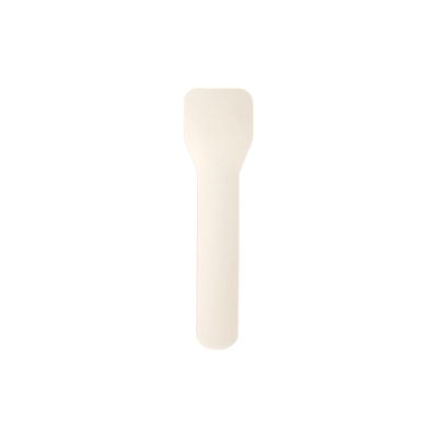 100 Eislöffel, Papier &quot;pure&quot; 9,5 cm weiss – Karton (2000 St.)