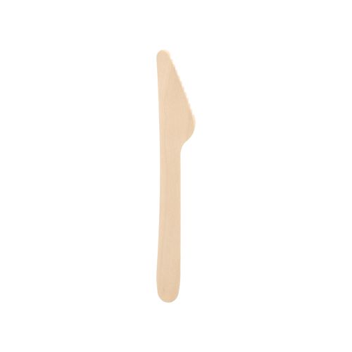 10 Messer, Holz &quot;pure&quot; 16,5 cm – Karton (150 St.)