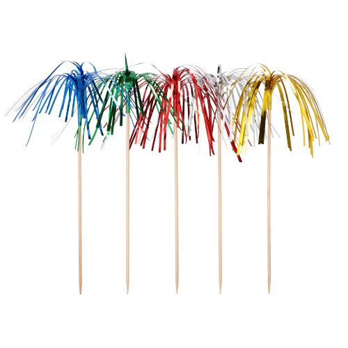 10 Deko-Picker 15,5 cm &quot;Feuerwerk&quot; – Karton (240 St.)