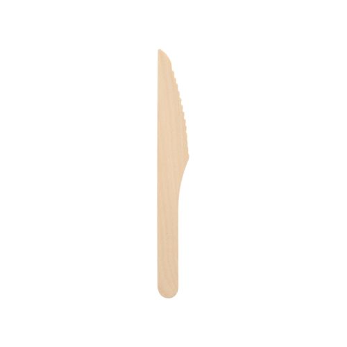 100 Messer Holz, gewachst 16,5 cm – Karton (1000 St.)