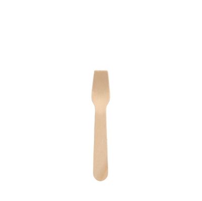 100 Eislöffel, Holz &quot;pure&quot; 9,4 cm – Karton (1000 St.)