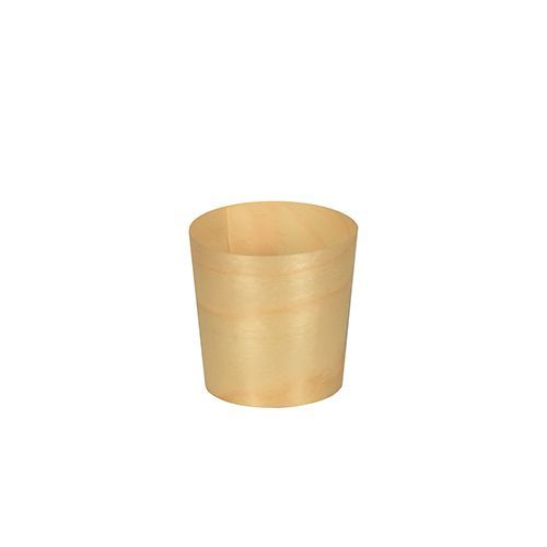 12 Fingerfood - Schalen, Holz &quot;pure&quot; rund Ø 4,5 cm · 4,5 cm – Karton (144 St.)