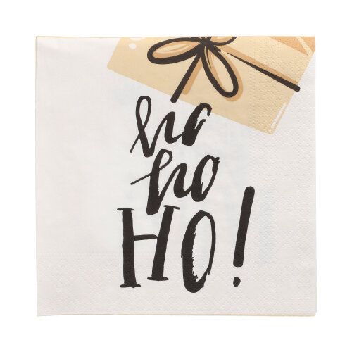 20 Servietten, 3-lagig 1/4-Falz 33 cm x 33 cm &quot;Christmas Cartoon&quot; – Karton (160 St.)