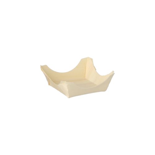 50 Fingerfood - Schalen, Holz &quot;pure&quot; eckig 1,5 cm x 4 cm x 4 cm – Karton (500 St.)