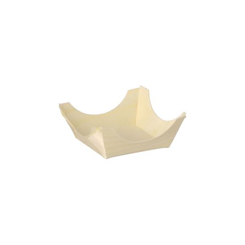 50 Fingerfood - Schalen, Holz &quot;pure&quot; eckig 2,5 cm x 6 cm x 6 cm – Karton (500 St.)