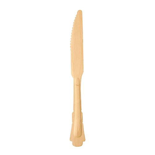 6 Messer, Holz &quot;pure&quot; 20,5 cm &quot;Vintage&quot; – Karton (90 St.)