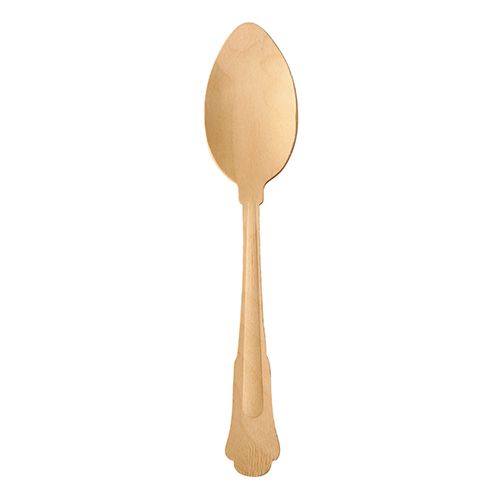 6 Löffel, Holz &quot;pure&quot; 19,5 cm &quot;Vintage&quot; – Karton (90 St.)