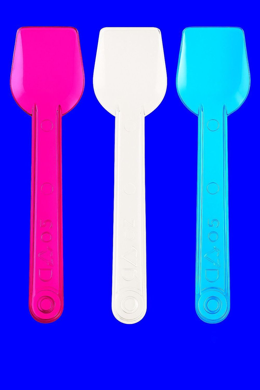 🍨 NEU Mehrweg Plastik Eisspaten bunt 1 kg Eislöffel nachhaltig 100 mm 🍨