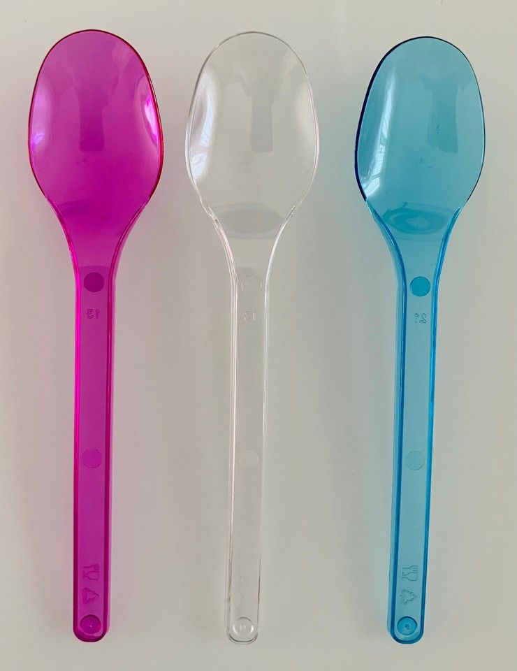 NEU Mehrweg Plastik bunt 1 kg Eislöffel Granita nachhaltig &amp; stylisch