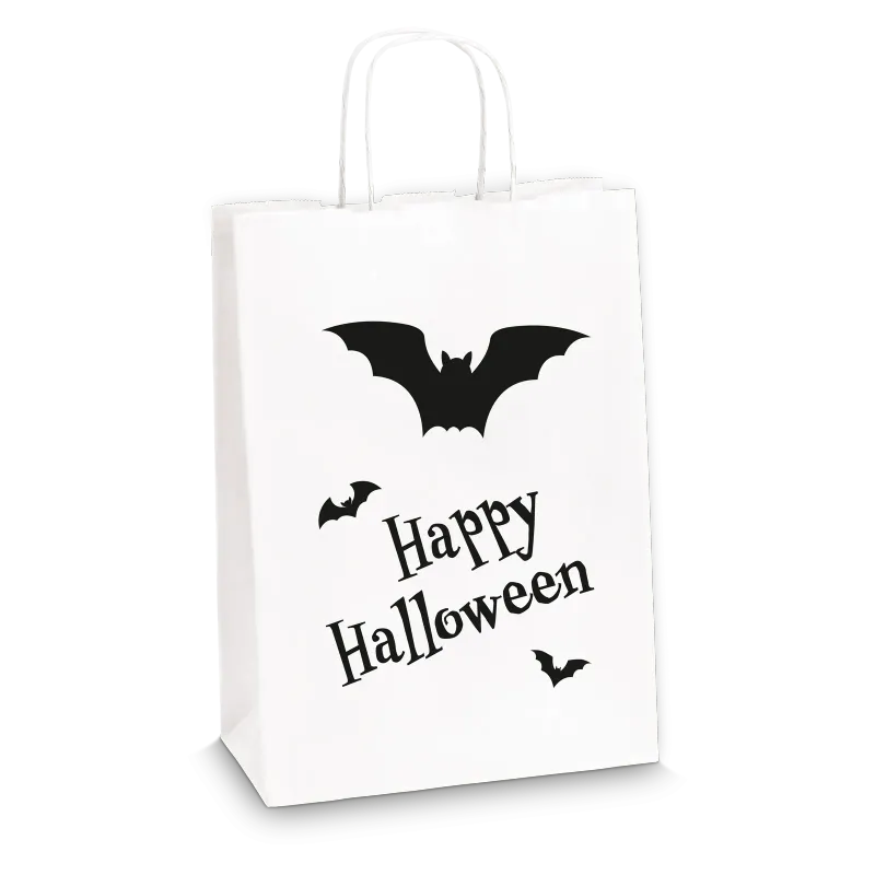 Einkaufstasche "Happy Halloween" -M-, Kraftpapier