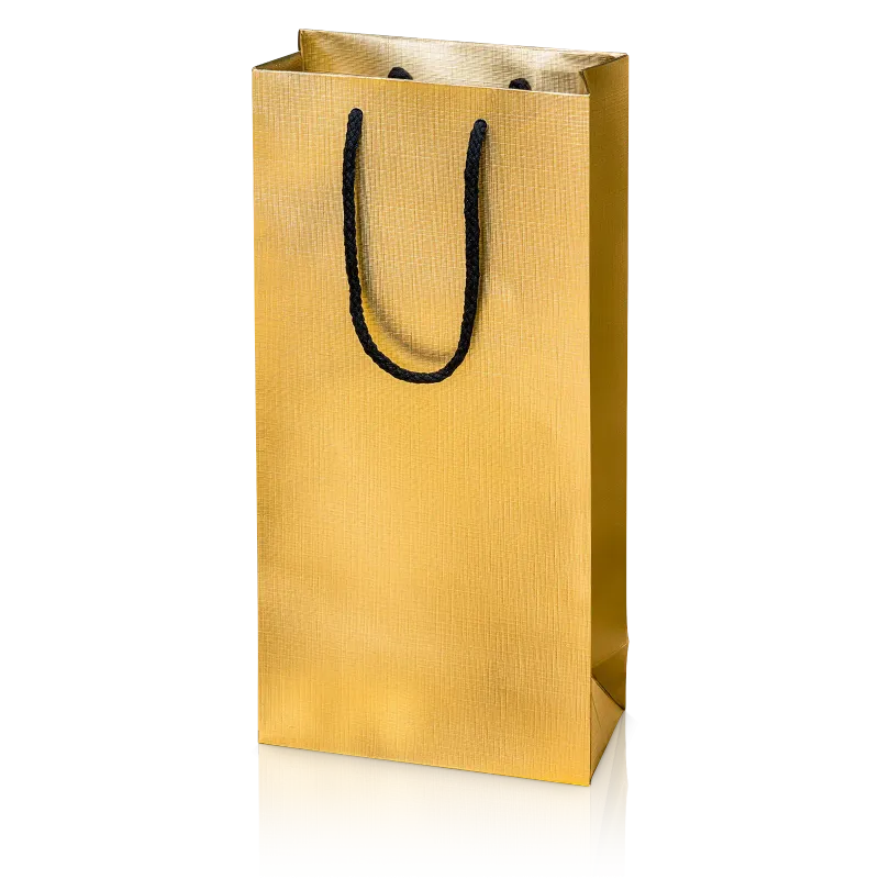 Tragetasche „Satina Gold“ für 2 Flaschen
