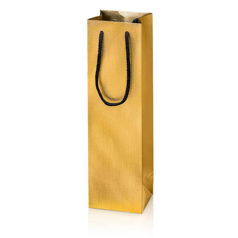 Tragetasche „Satina Gold“ für 1 Flasche