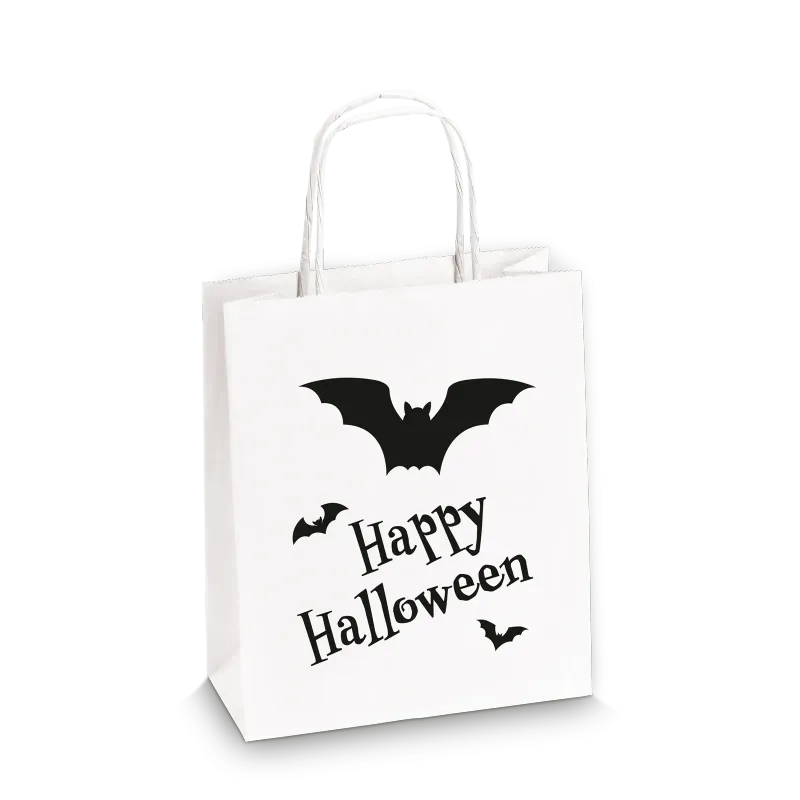 Einkaufstasche "Happy Halloween" -S-, Kraftpapier