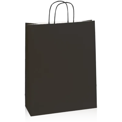 Einkaufstasche Schwarz -XL-, Kraftpapier