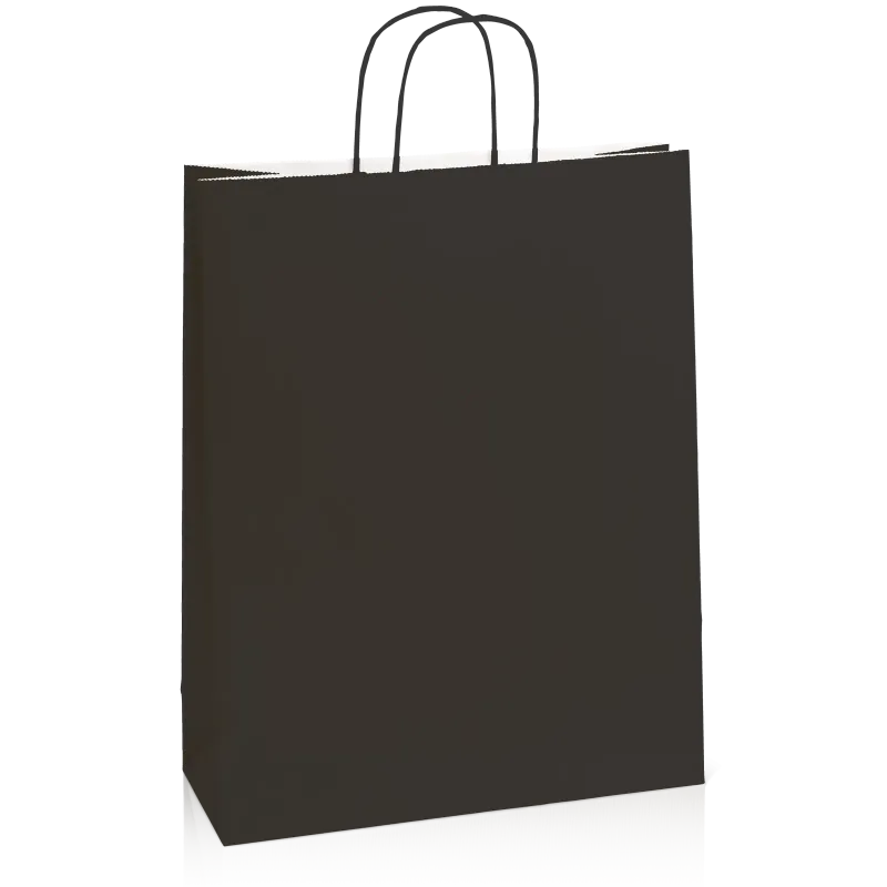 Einkaufstasche Schwarz -XL-, Kraftpapier