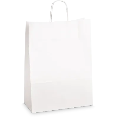 Einkaufstasche Weiß -XL-, Kraftpapier